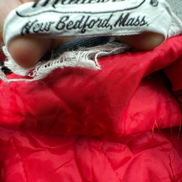 Vintage Madewell Mechanic Workwear Quilt Lined Coverall 36-38 x30 Large Gray Red - Picture 3 of 16